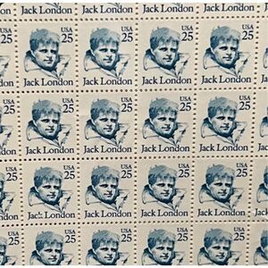 MNH JACK LONDON AUTHOR Sheet of 100 25c Stamps Scott #2182